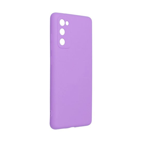 Silicone Case with Camera Shield for Samsung Galaxy S20 FE Purple